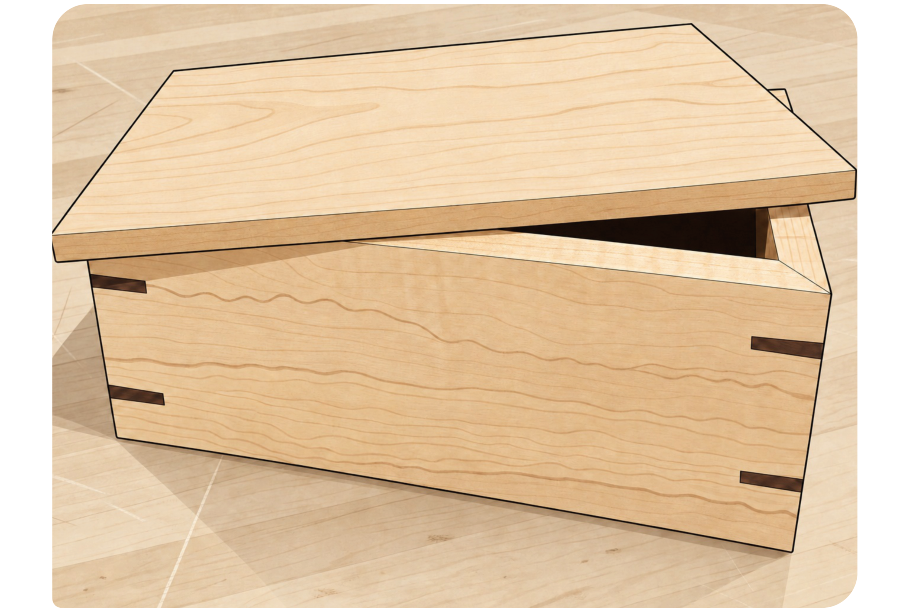 Completed keepsake box